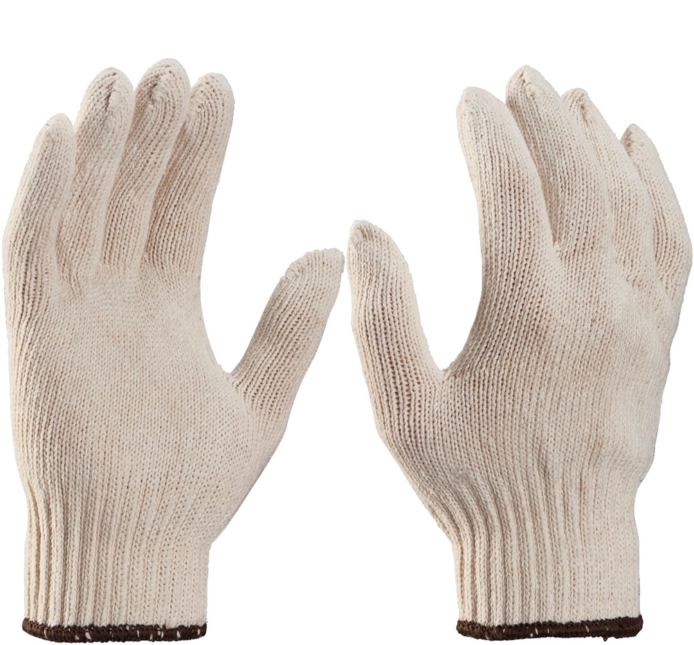 HansaTec 516 Baumwoll-Schutzhandschuhe rohweiß