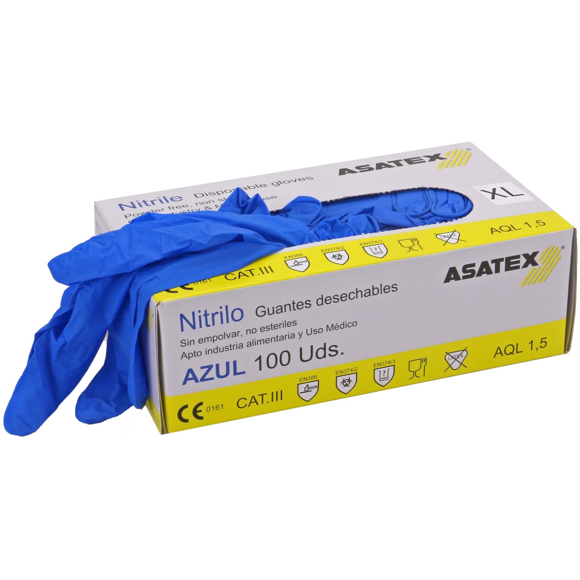 Asatex ENHU Nitril-Einweghandschuhe ungepudert