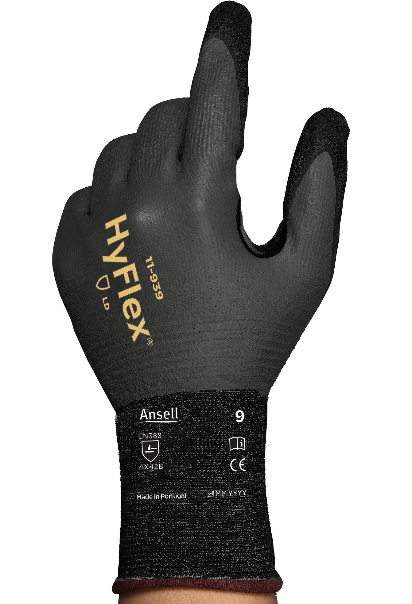 Ansell HyFlex 11-939 Nitrilschaum-Schnittschutzhandschuhe Level B
