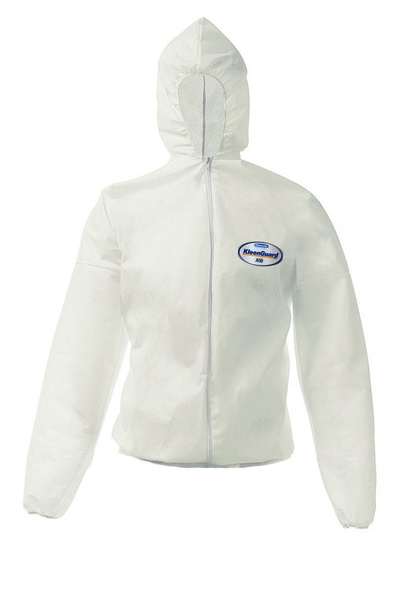 Kimberly-Clark Kleenguard A50 Schutzjacke mit Kapuze weiß