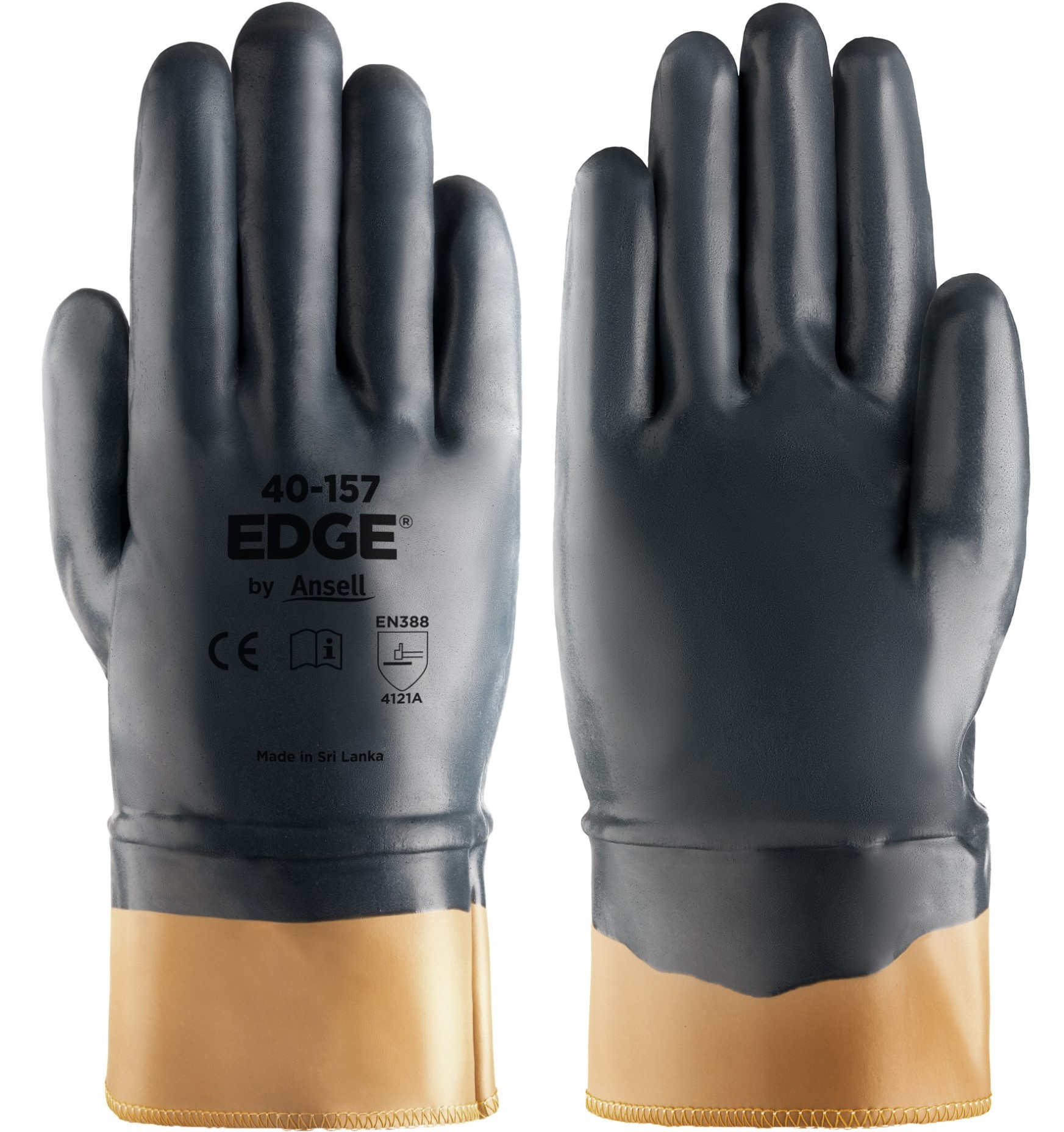 Ansell Edge 40-157 Nitril-Schutzhandschuhe vollbeschichtet
