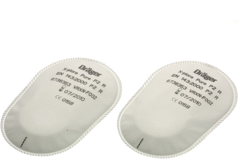 Dräger X-plore Bajonett Partikelfilter Pure P2 R 6738353 (Paar)