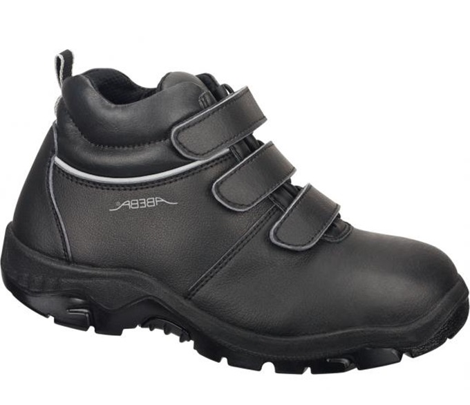 Abeba Schnürstiefel schwarz mit Klettverschluss Anatom S3, SRC - 2281
