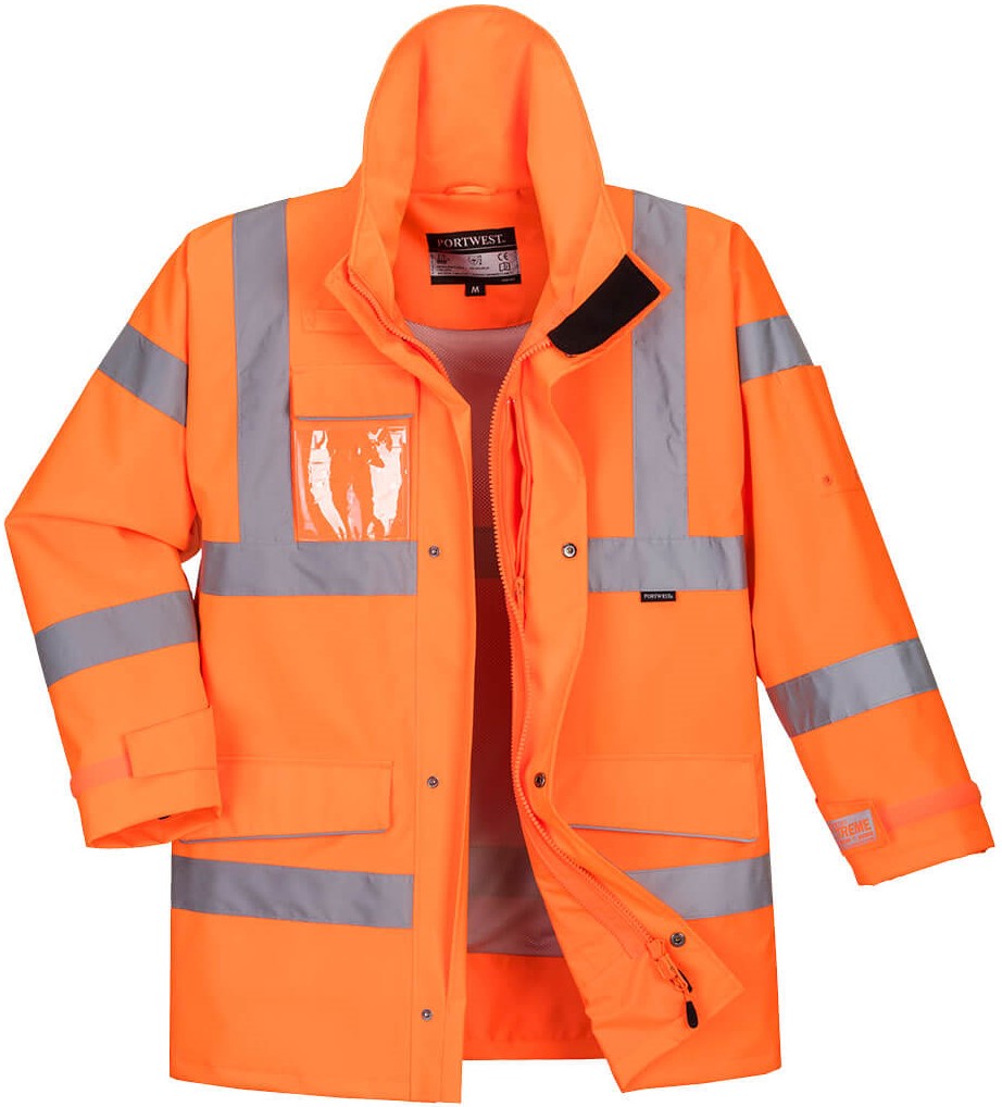 S590ORRtjtphgTvGqNbq Portwest Extreme S590 Warning protection parka bright orange