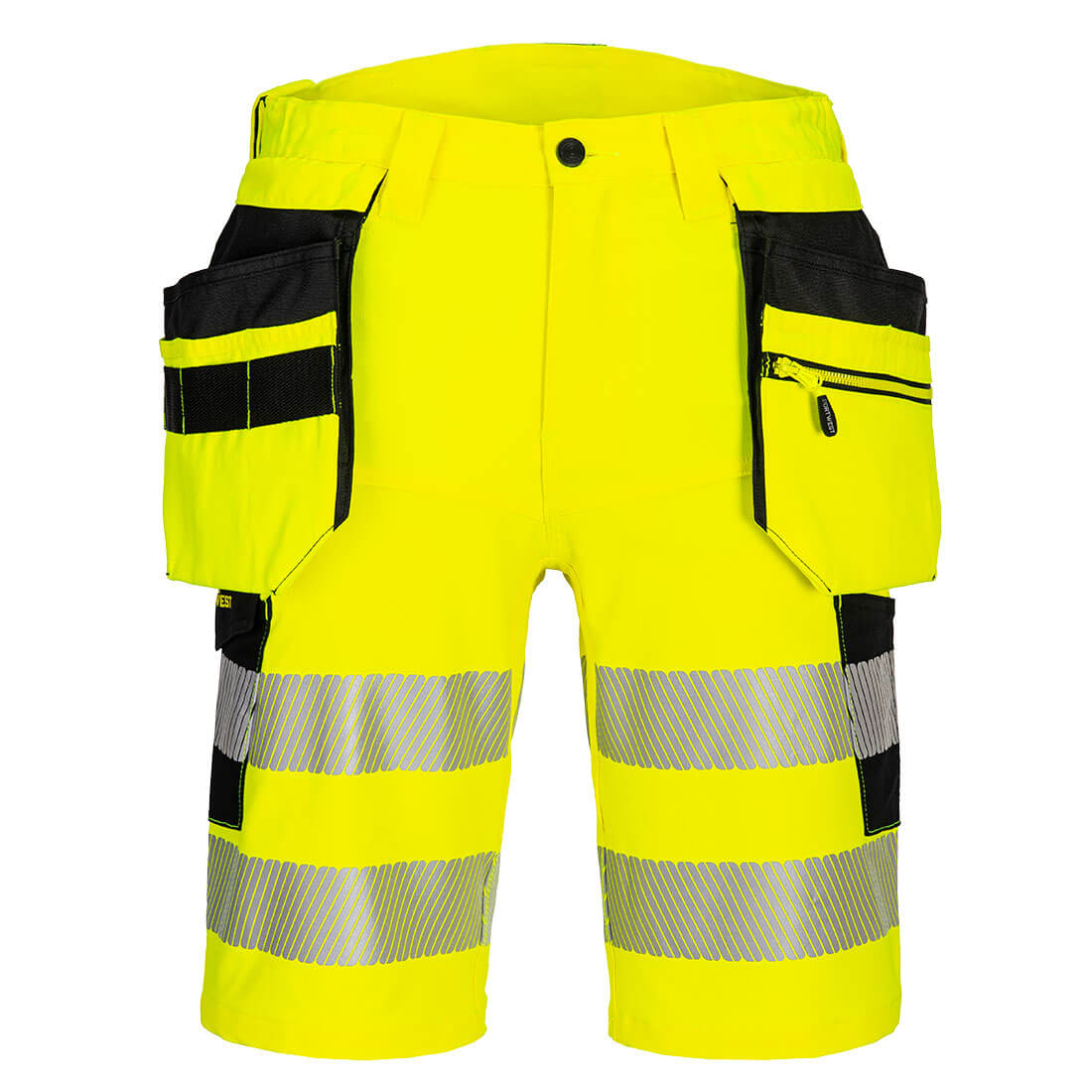 DX446YBR Portwest DX446 DX4 high-visibility shorts with holster pockets Kl.1