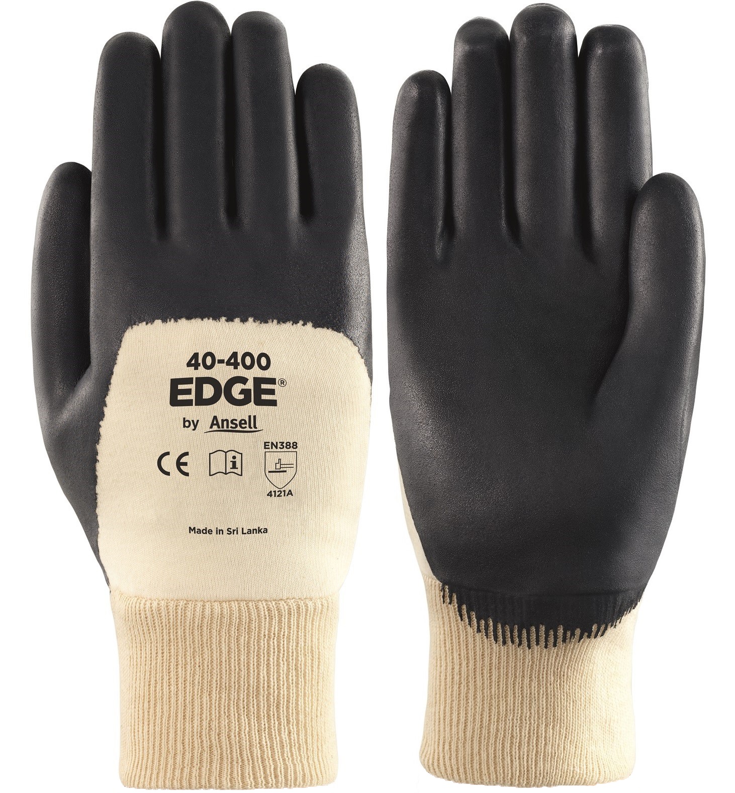 Ansell Edge 40-400 Nitril-Schutzhandschuhe 3/4 beschichtet