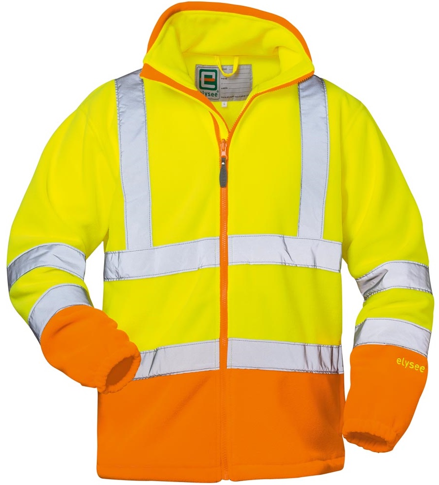 elysee 22719 LEO Warnschutz-Fleecejacke leuchtgelb-leuchtorange