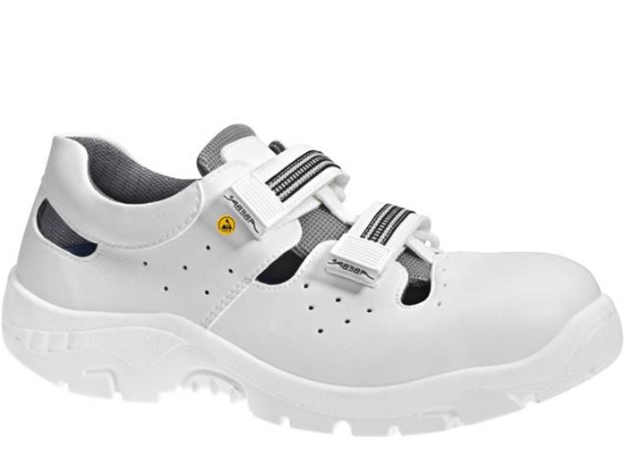 Abeba Halbschuhe mit Klettverschluss weiß Anatom S1, SRC, ESD - 2616