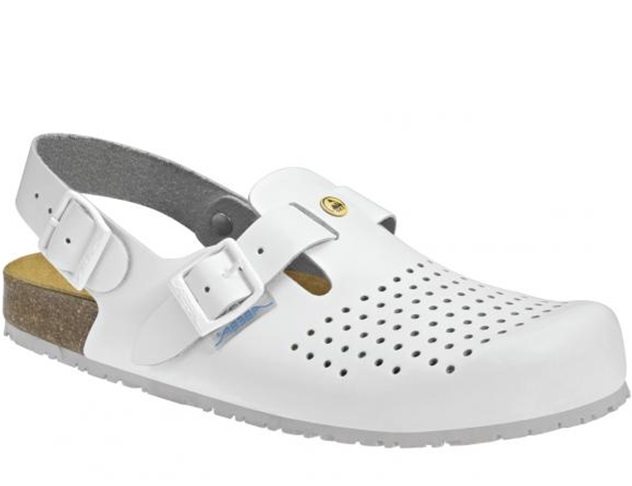 Abeba Clogs weiß Nature OB, SRC, ESD - 4050