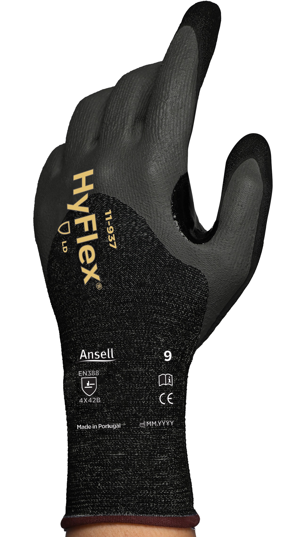 Ansell HyFlex 11-937 Nitrilschaum-Schnittschutzhandschuhe Level B