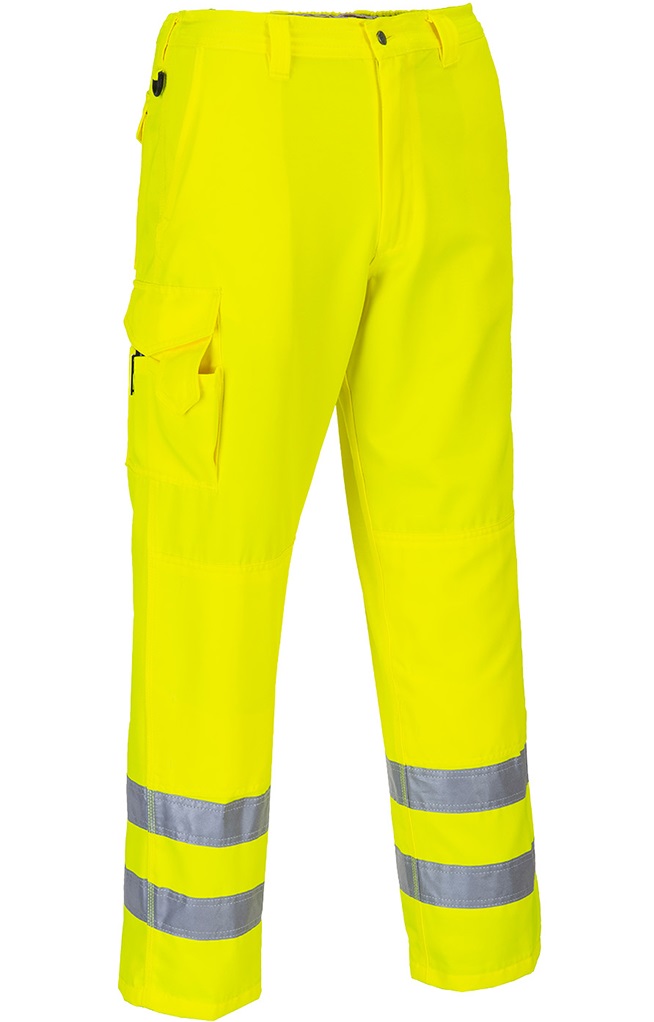 *SALE* Portwest E046 Warnschutz Combat-Hose leuchtgelb
