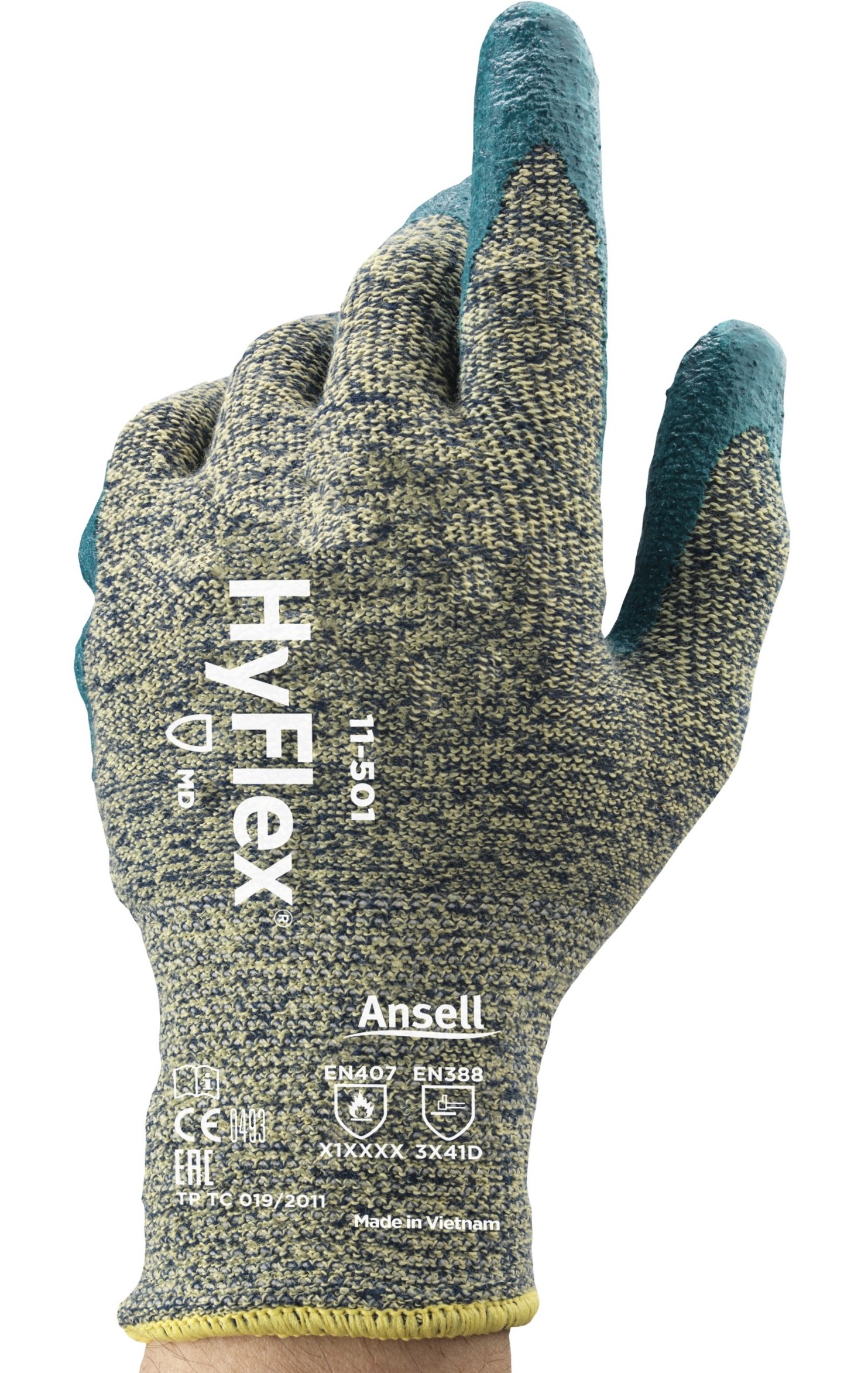 Ansell HyFlex 11-501 Nitril-Schnittschutzhandschuhe Level D