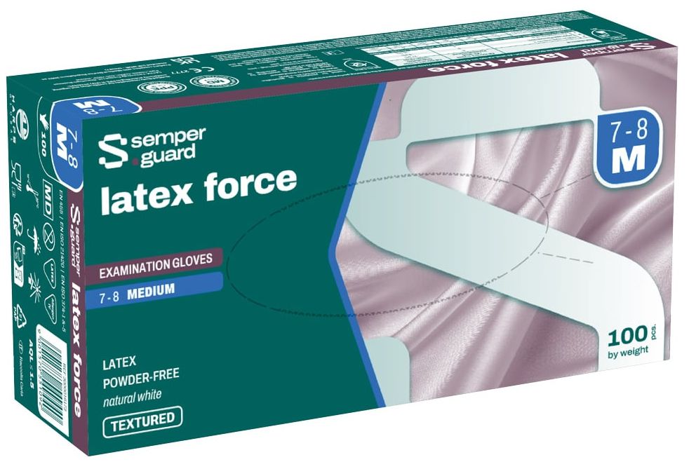 Semperguard 0443 Latex Einweghandschuhe weiß