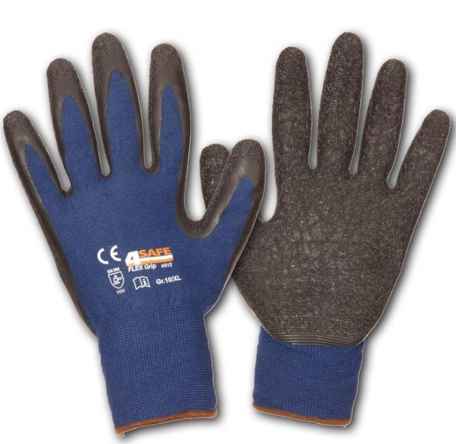 4Safe H512 FLEX Grip Schutzhandschuhe mit Latexbeschichtung