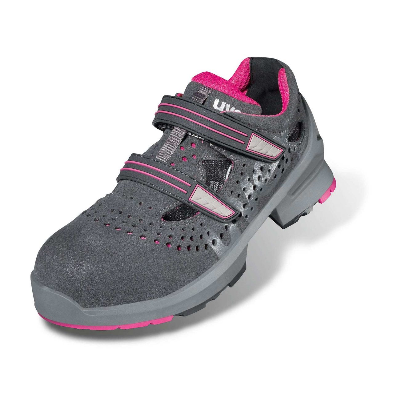 uvex 1 ladies 85608 Sandalen S1 SRC, Weite 11, grau/pink