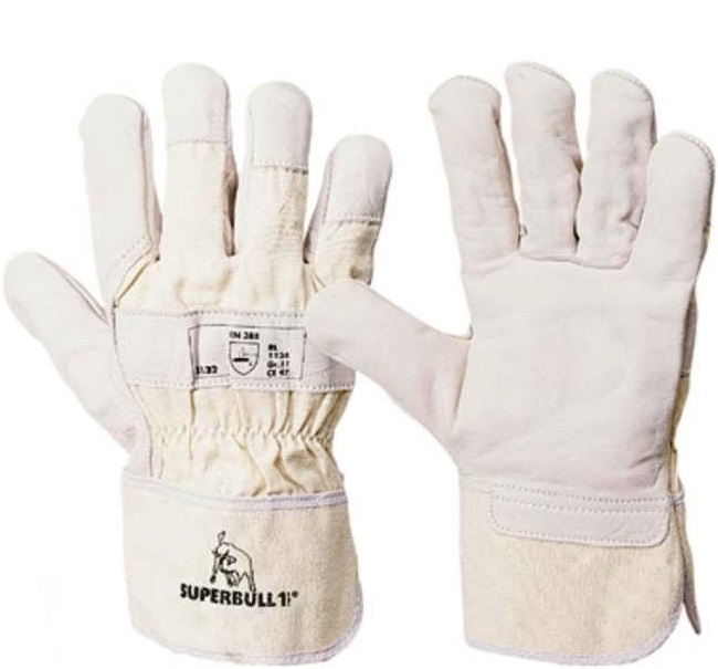 Superbull 1 TOP-Rindnarbenleder-Schutzhandschuhe 1134