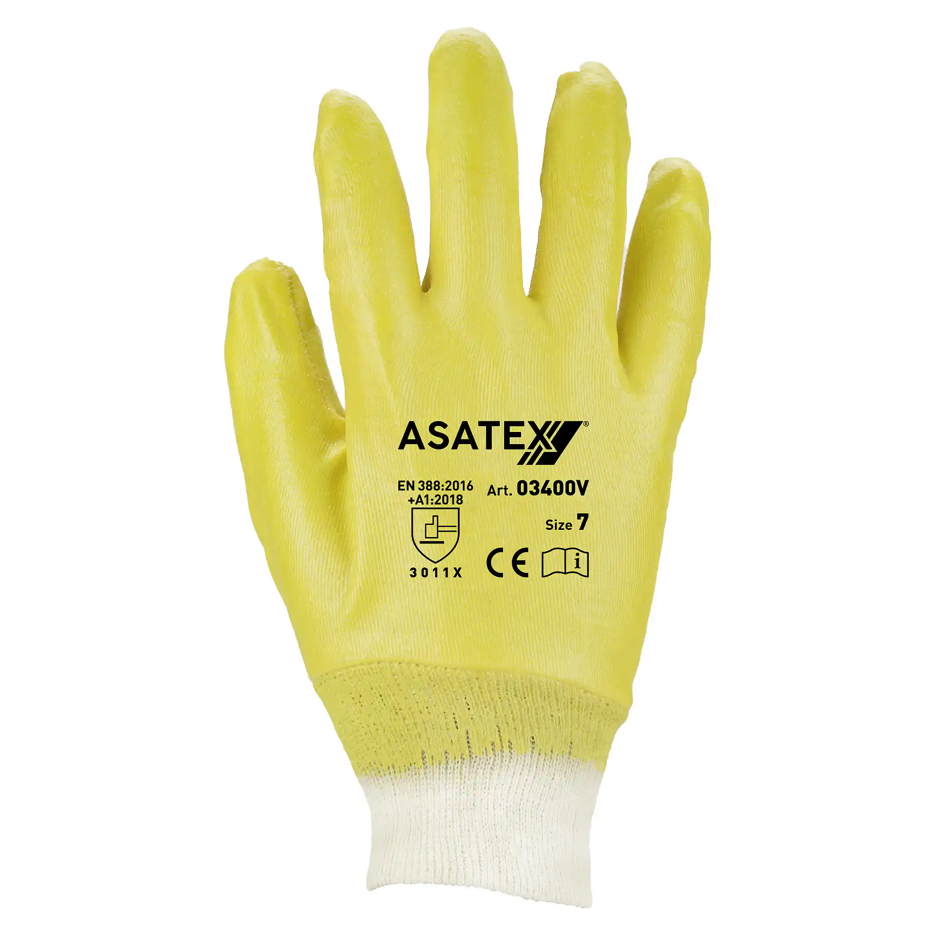 Asatex 03400V Nitril-Schutzhandschuhe vollbeschichtet