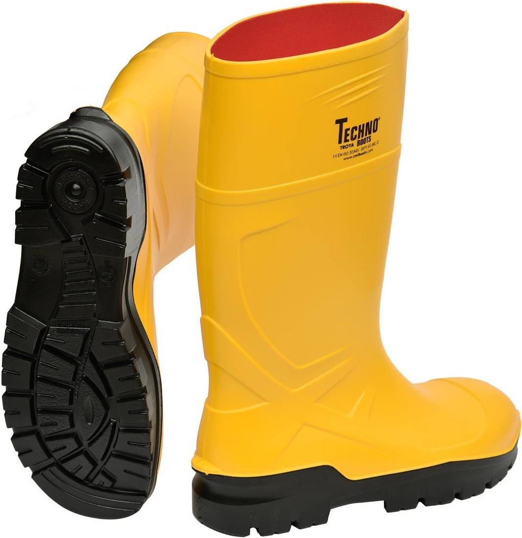 Craftland 35332 RÖNNE PU-Sicherheitsstiefel S5 CI SRC gelb