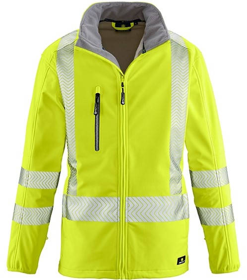 4 Protect TYLER 3477 Warnschutz-Softshelljacke leuchtgelb