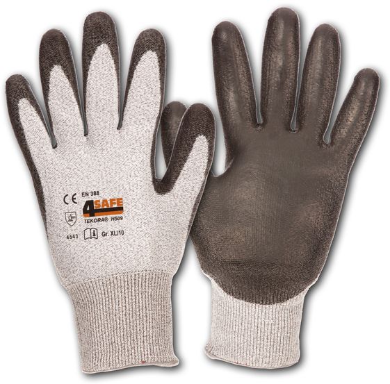 4Safe H509 Tekora Schnittschutzhandschuhe mit PU-Beschichtung