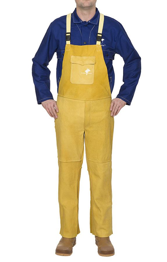 Weldas Golden Brown 44-5600 Vollleder Schweißer-Latzhose