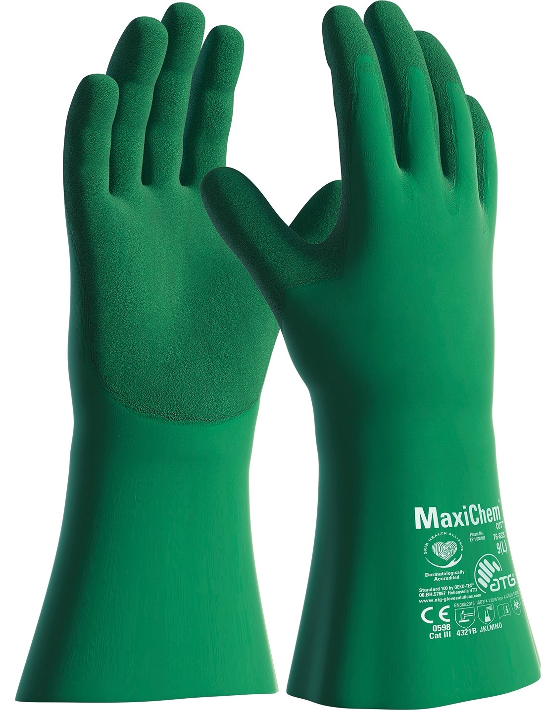 ATG 76-833 MaxiChem NBR-Chemikalienschutzhandschuhe Level B