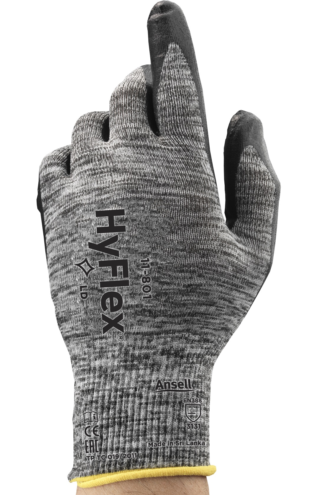 Ansell HyFlex 11-801 Nitrilschaum-Schutzhandschuhe teilbeschichtet