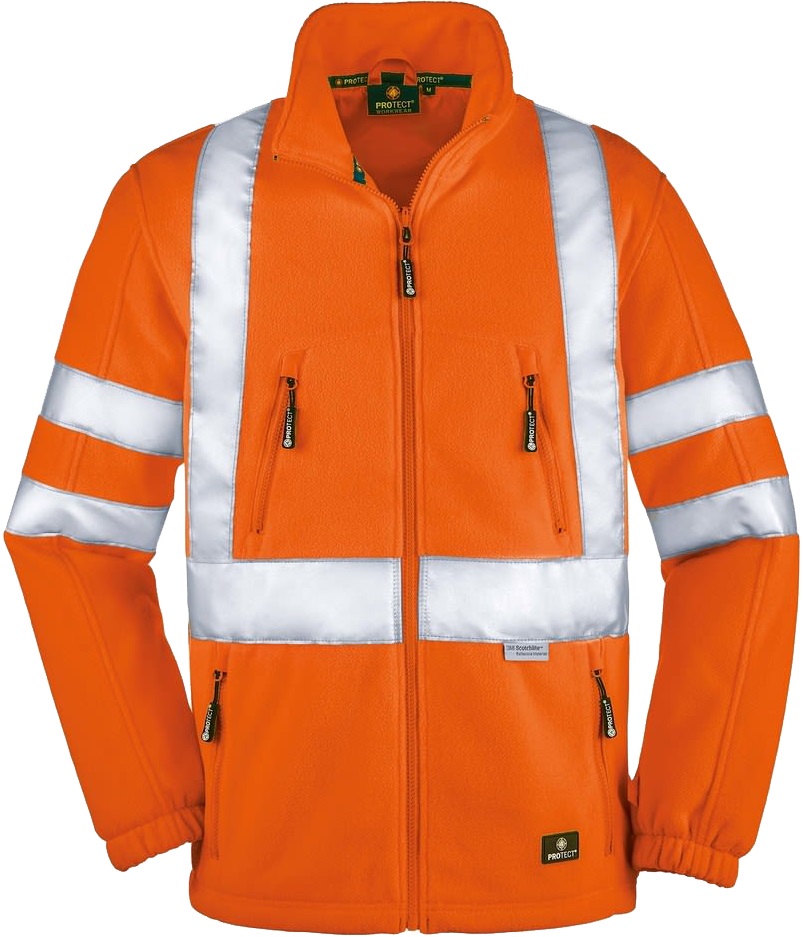 4 Protect SEATTLE Fleece-Jacke mit Reflexstreifen einzippbar