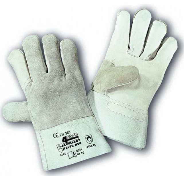 4Safe H102NS Schweißerhandschuhe aus Rindnarbenleder
