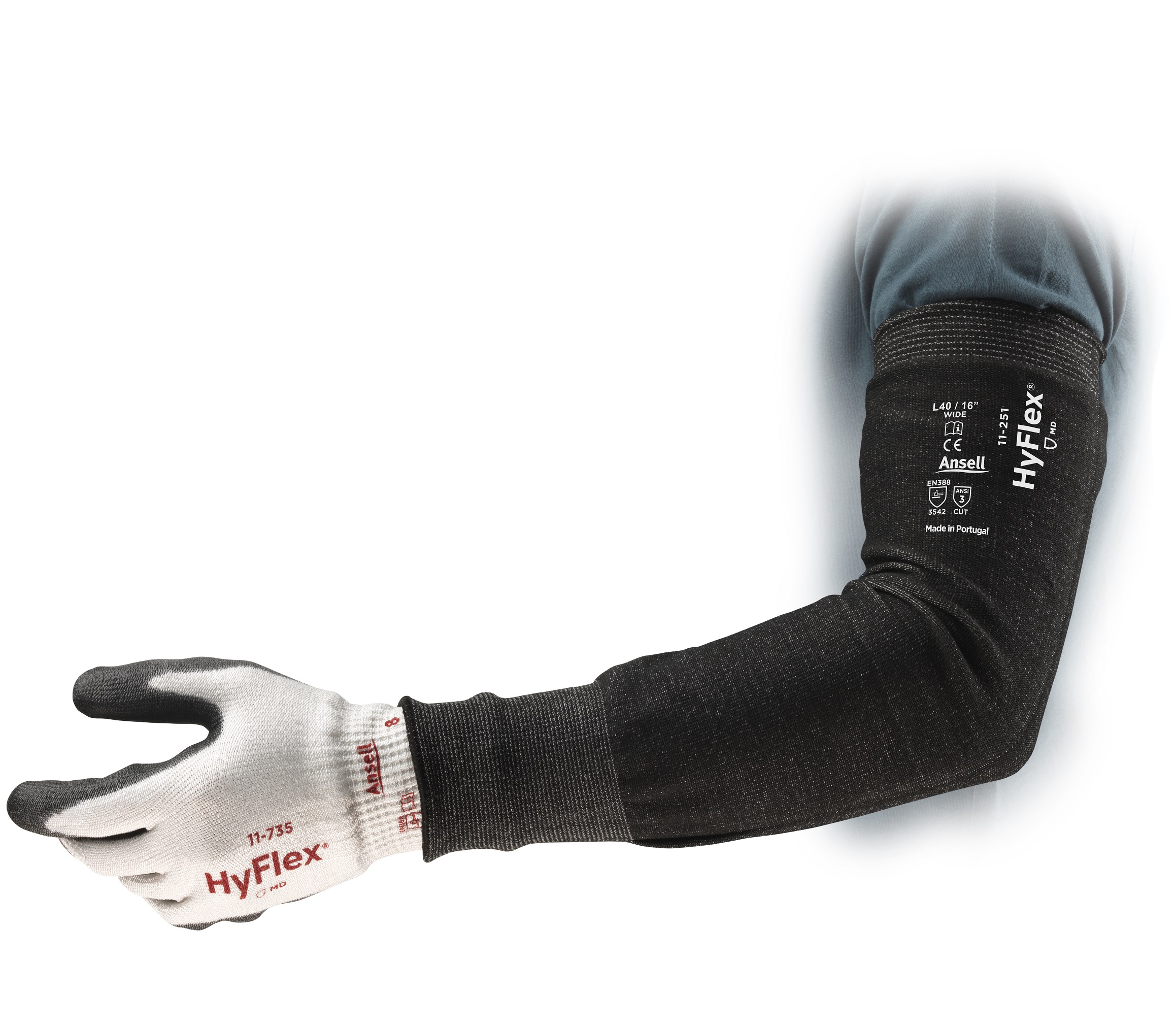 Ansell HyFlex 11-250 Wide Schnittschutz-Armschützer Level B