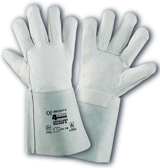 4Safe H103N Schweißerhandschuhe aus Rindnarbenleder