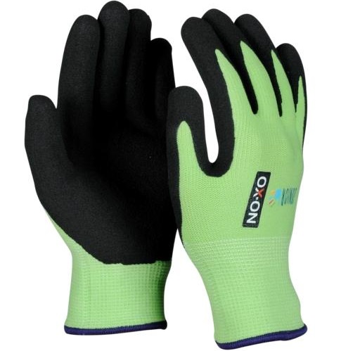 OX-ON Junior 10000 Kinderhandschuhe mit Nitrilschaumbeschichtung grün