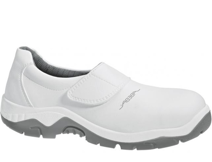 Abeba Halbschuhe weiß mit Klettverschluss Anatom S2, SRC - 2130