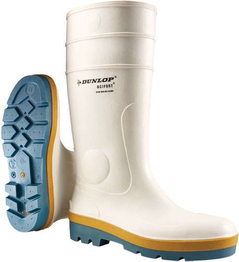 Dunlop Acifort Tricolour B780331 Stiefel O4 FO SRA weiß