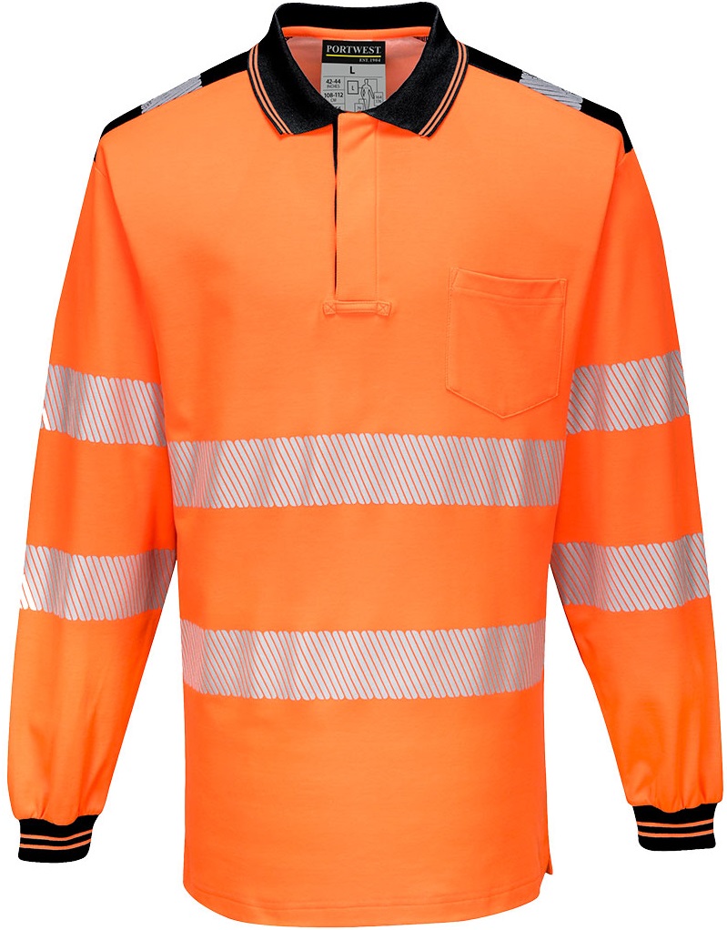leuchtorange-schwarz