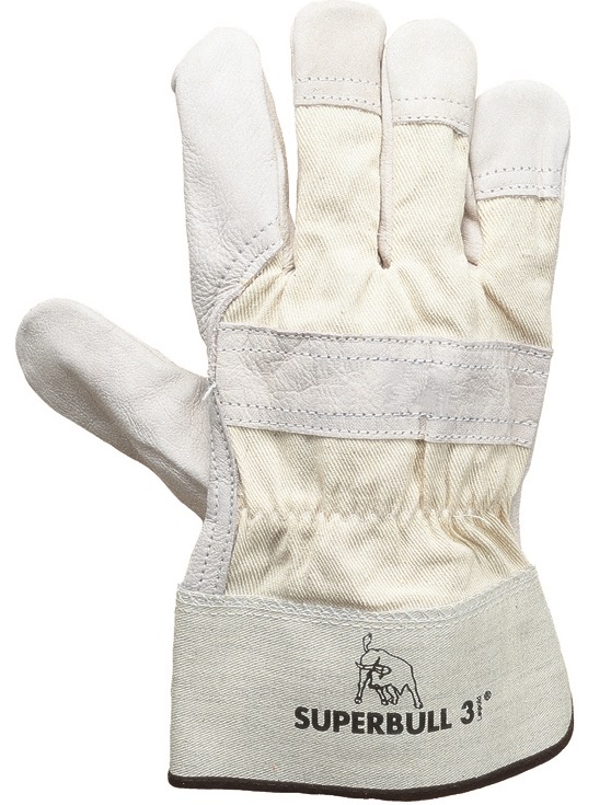 Superbull 3 TOP-Rindnarbenleder-Schutzhandschuhe 1136
