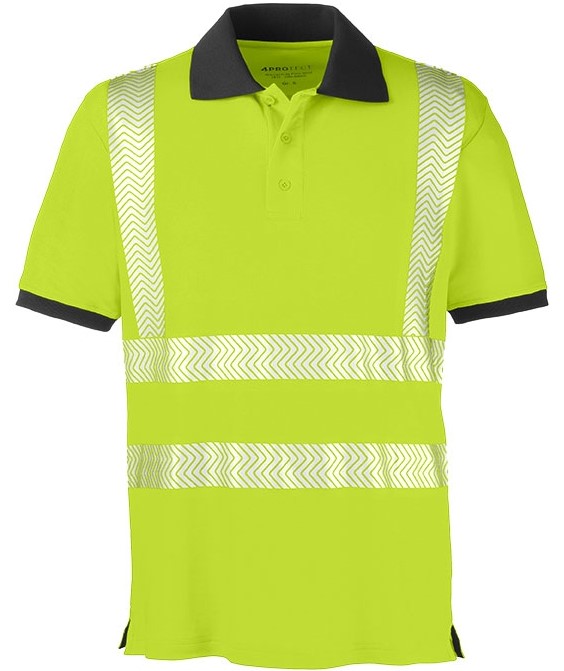 4 Protect 3434 ORLANDO Warnschutz Poloshirt leuchtgelb-grau