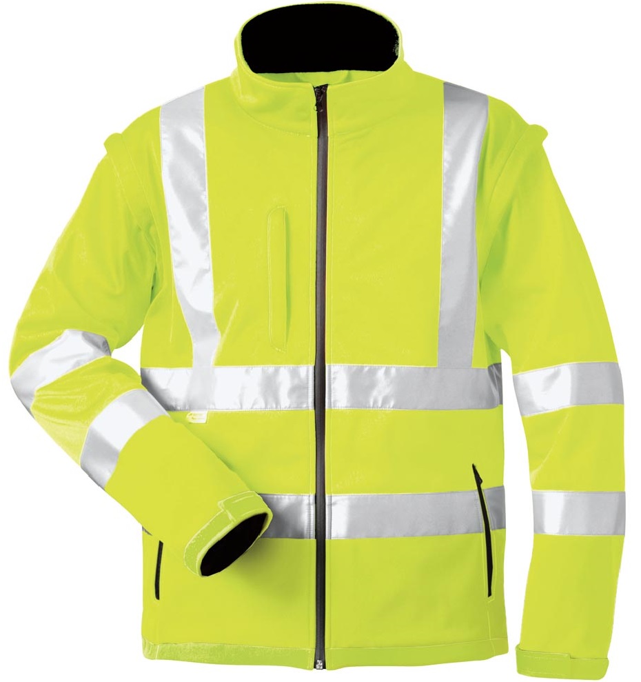 elysee 22702 LOGAN Warnschutz-Softshelljacke leuchtgelb