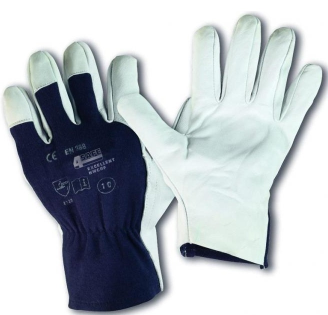 4Safe HWGBF Schutzhandschuhe aus Nappaleder