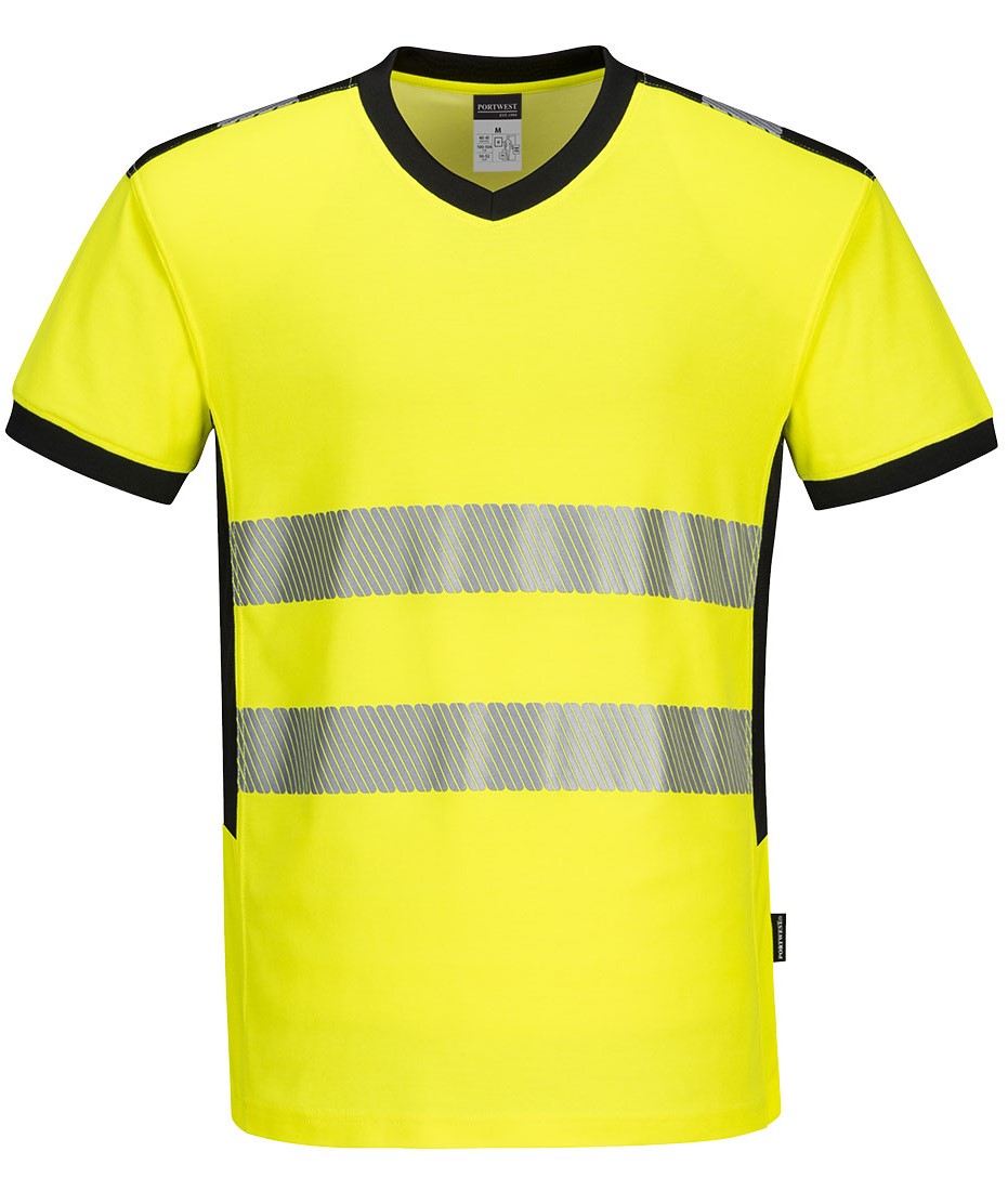 Portwest PW310 PW3 Warnschutz-Tshirt mit V-Ausschnitt