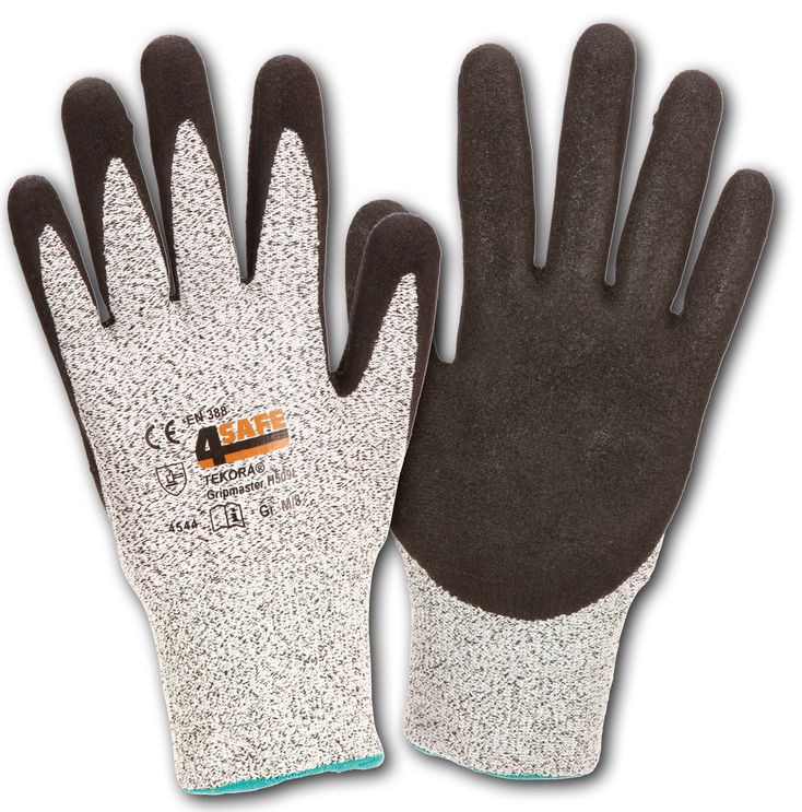 4Safe H509L Tekora Gripmaster Schnittschutzhandschuhe mit Latexbeschichtung