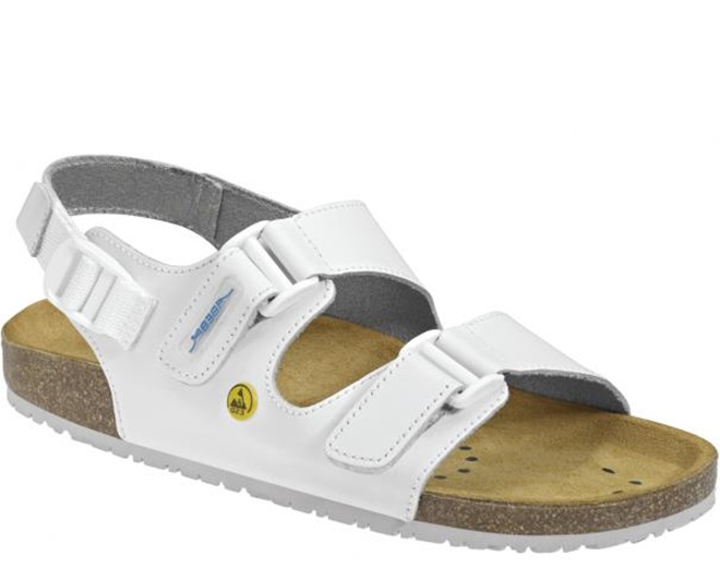 Abeba Sandalen weiß Nature OB, SRC, ESD - 4090
